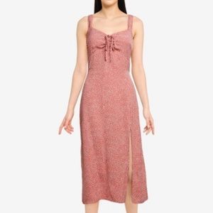 Abercrombie Cinch front Midi dress with slit